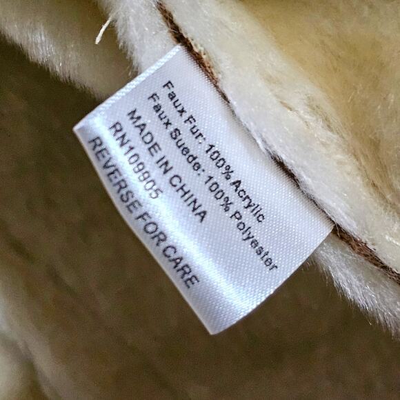 Midnight Velvet Faux Fur and Suede Vest Size 1X - Picture 5 of 8